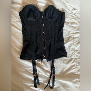 Savage X Fenty Lace Black Corset Top
